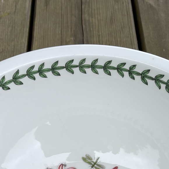 As Is**Portmeirion Botanic Garden Sovereign Shape 10” Salad Bowl Made in Britain - Picture 3 of 15